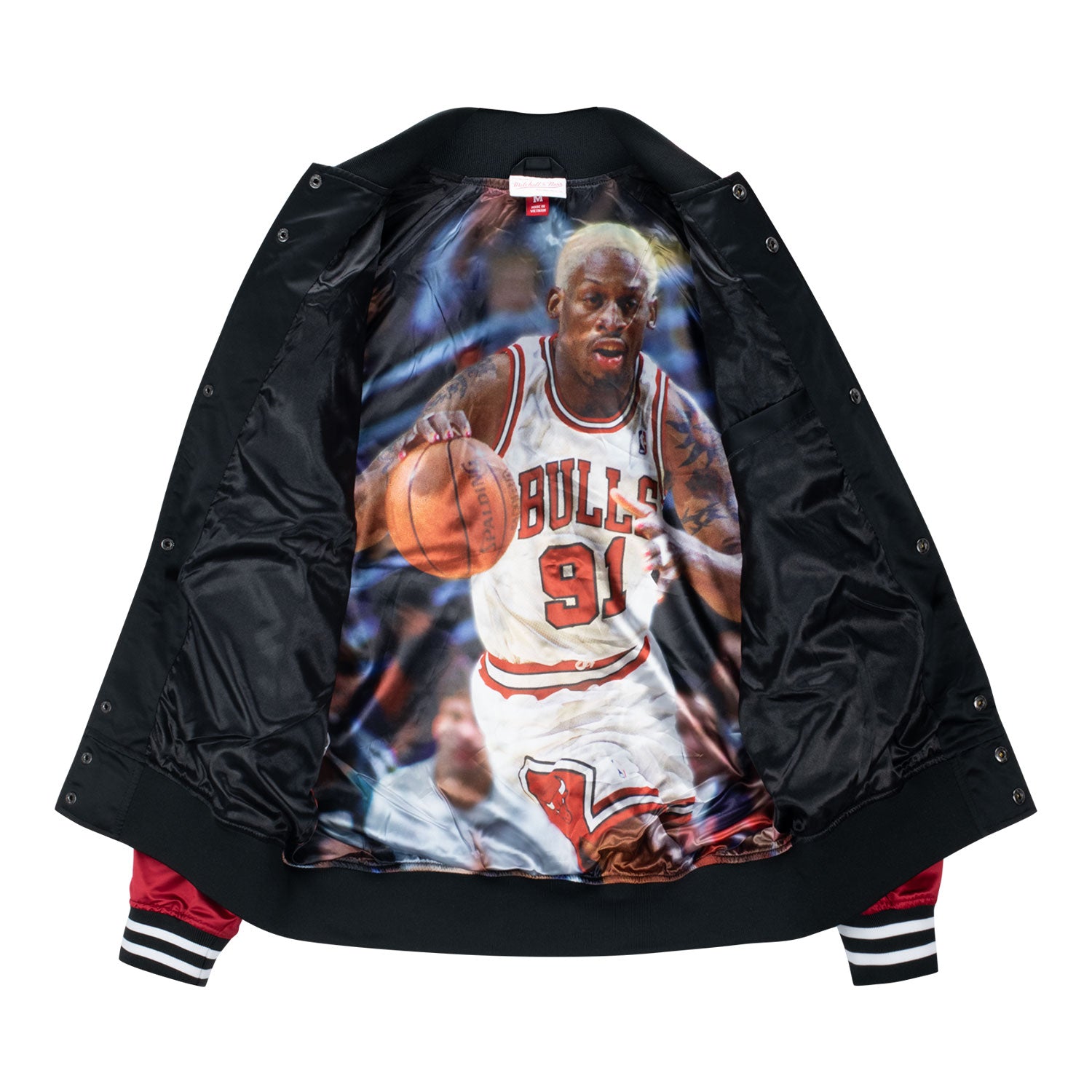 Chicago Bulls Mitchell & Ness Dennis Rodman Satin Jacket