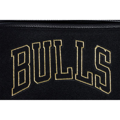 Chicago Bulls Pro Standard Gold Collection Jacket In Black - Bulls Logo