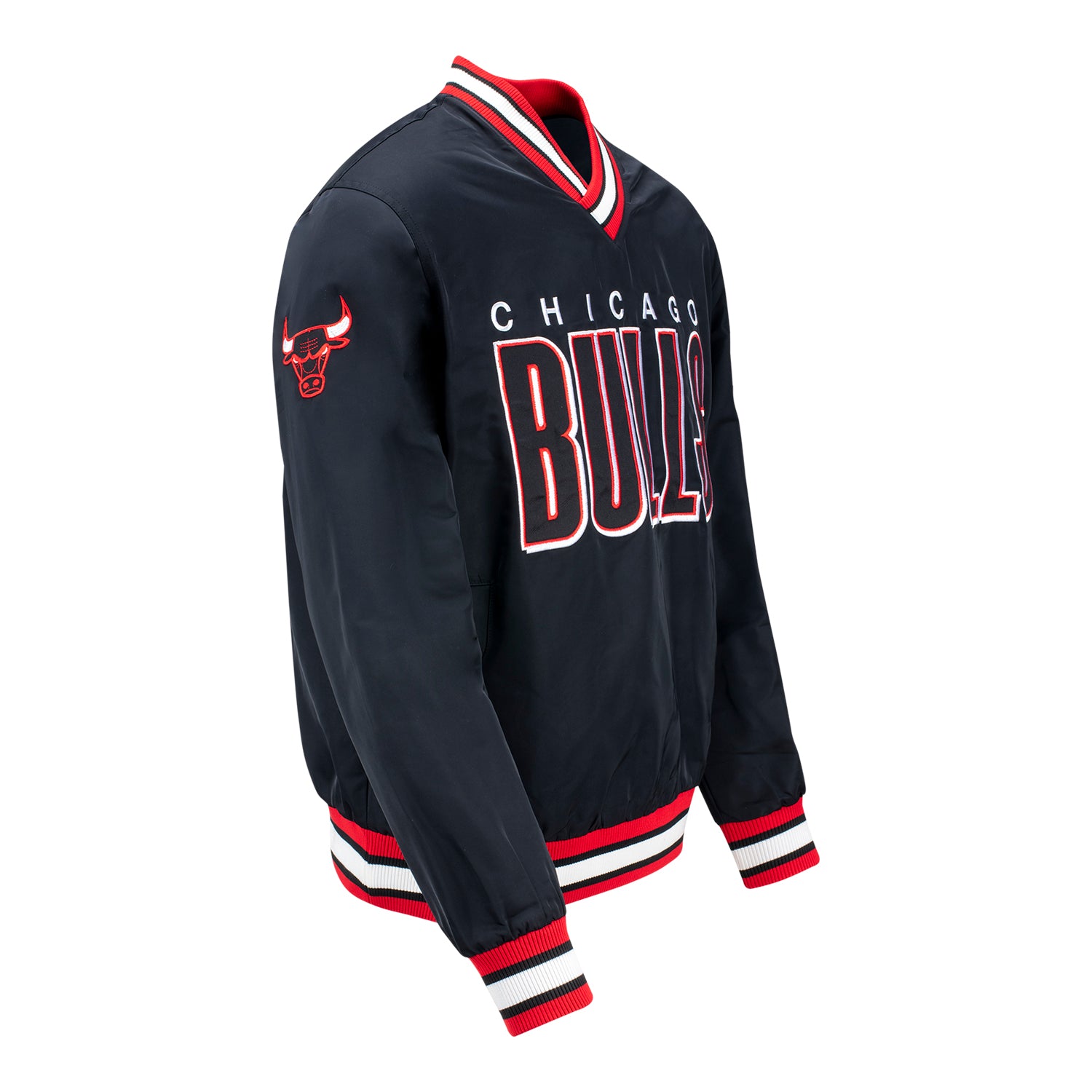 Chicago Bulls 1966 Wild Collective Pullover Windbreaker - Right Side View