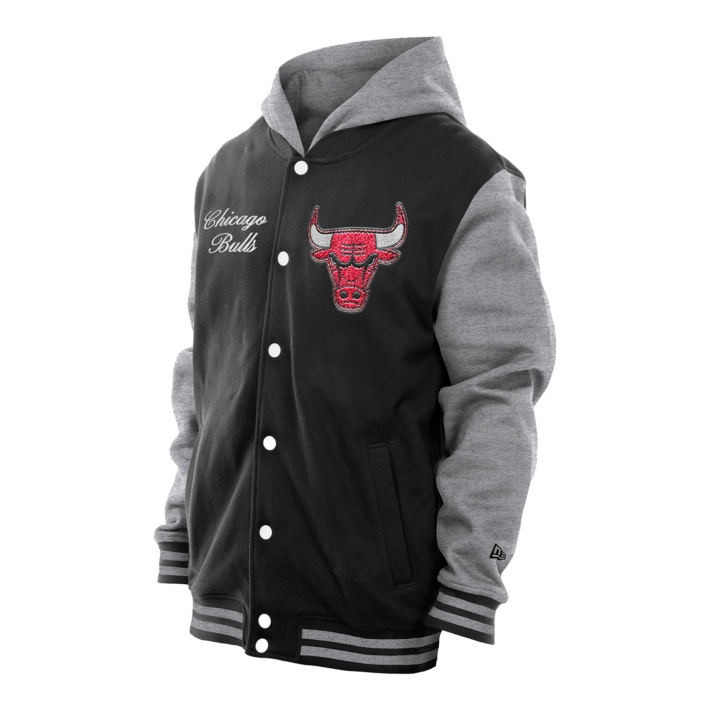 Chicago Bulls New Era Varsity Laurel Jacket - Front View