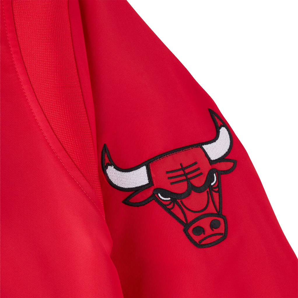 Chicago Bulls X OVO Satin Varsity Jacket - Arm Applique Details