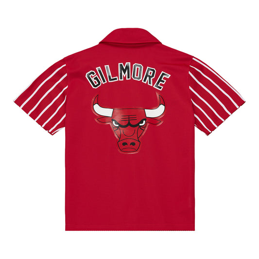 Chicago Bulls Mitchell & Ness Artis Gilmore 1976 Authentic Warmup Shirt in red - Front View