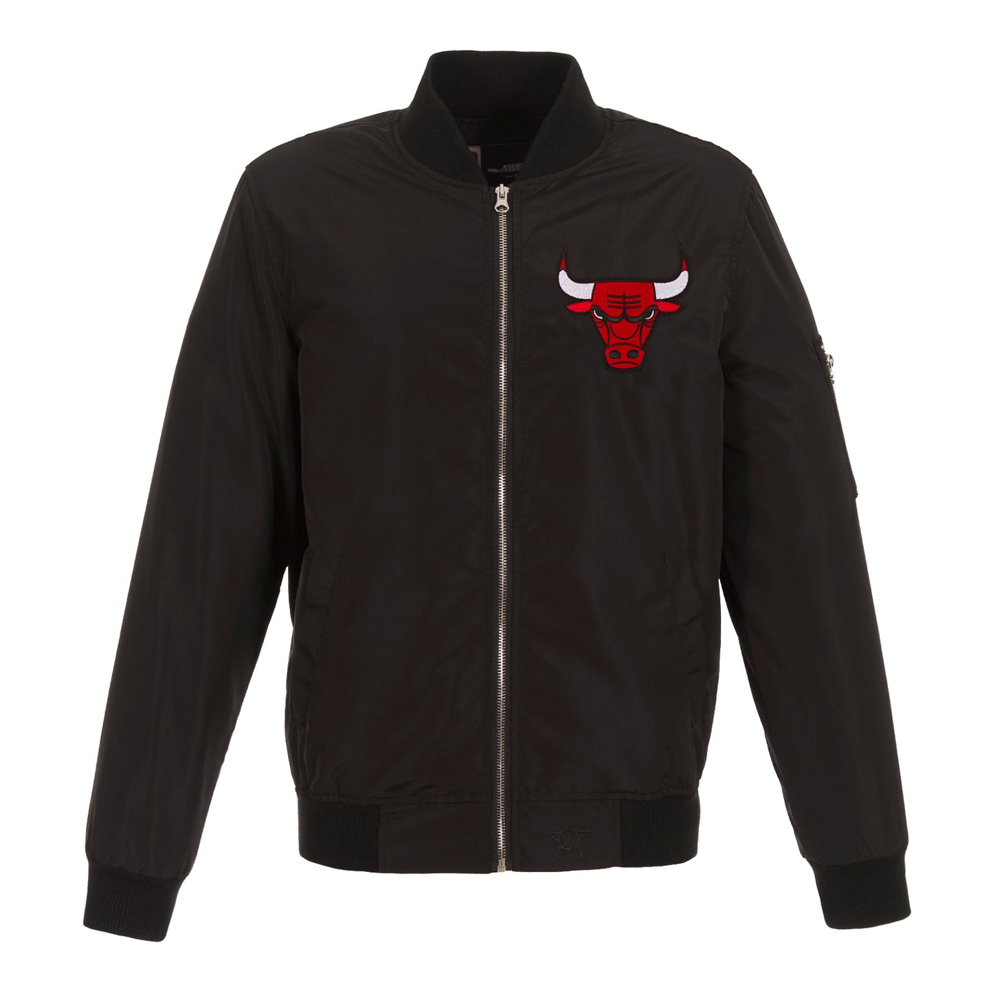 Men's Classics Chicago Bulls White Bomber Jacket