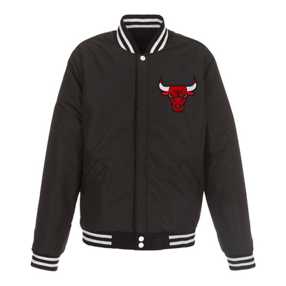 Chicago Bulls JH Designs Reversible Varsity Jacket - Front View
