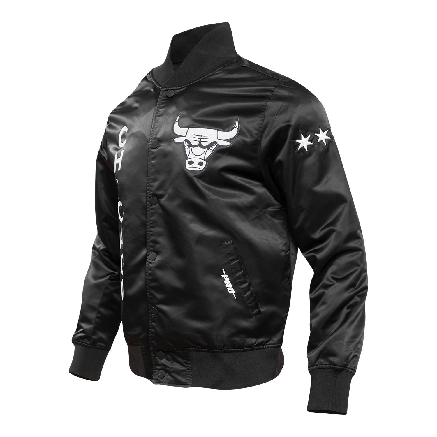 2023-24 CHICAGO BULLS CITY EDITION M.O.M SATIN JACKET - side view