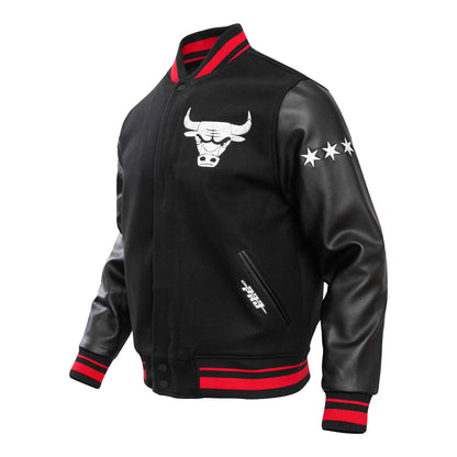 2023-24 CHICAGO BULLS CITY EDITION M.O.M WOOL VARSITY JACKET - side view
