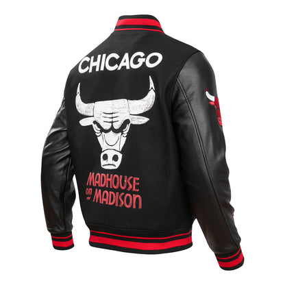 2023-24 CHICAGO BULLS CITY EDITION M.O.M WOOL VARSITY JACKET - back  view
