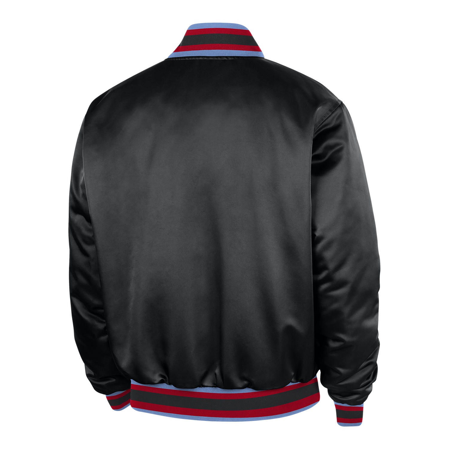 2025-26 City Edition Chicago Bulls Nike Premium Jacket in BLack - Back View