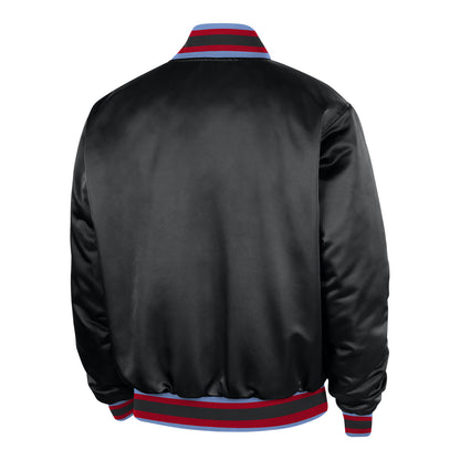2025-26 City Edition Chicago Bulls Nike Premium Jacket in BLack - Back View