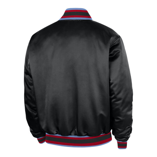 2025-26 City Edition Chicago Bulls Nike Premium Jacket in BLack - Front View