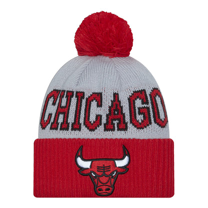 Chicago Bulls Knit New Era Tip Off Hat - front view