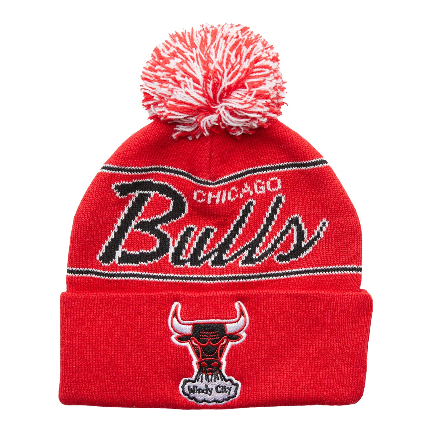 Chicago Bulls Mitchell & Ness Script Knit Hat – Official Chicago Bulls ...