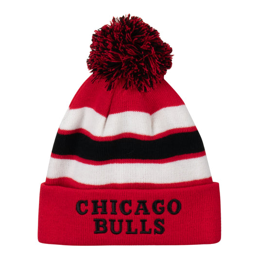Chicago Bulls IOG Block Stripe Knit Hat - Front View