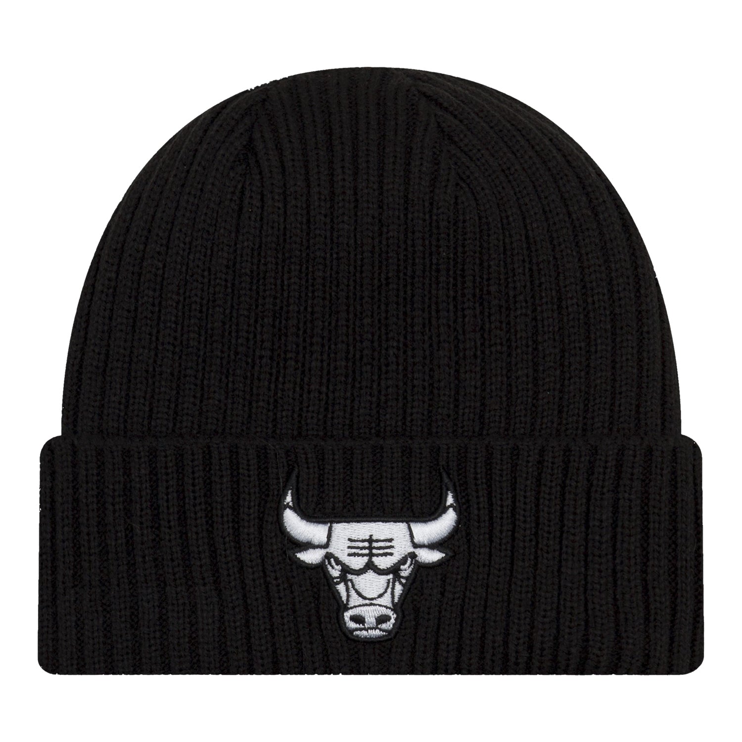 Chicago Bulls New Era Icon Cuff Beanie Knit Hat - Front View