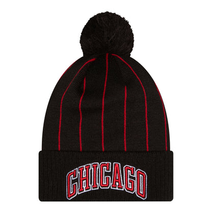 Chicago Bulls New Era 2025 Statement Knit in Black - Front View