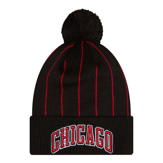 Chicago Bulls New Era 2025 Statement Knit in Black - Front View
