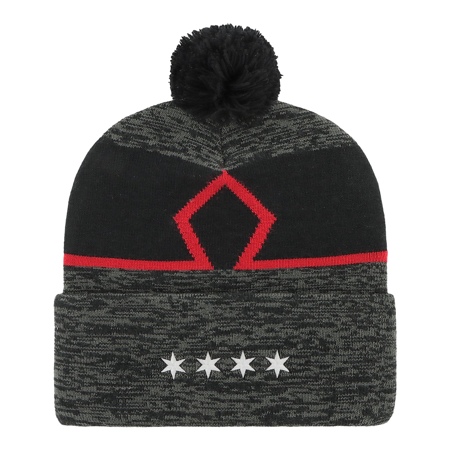 Chicago Bulls City Edition Knit Hat - back view