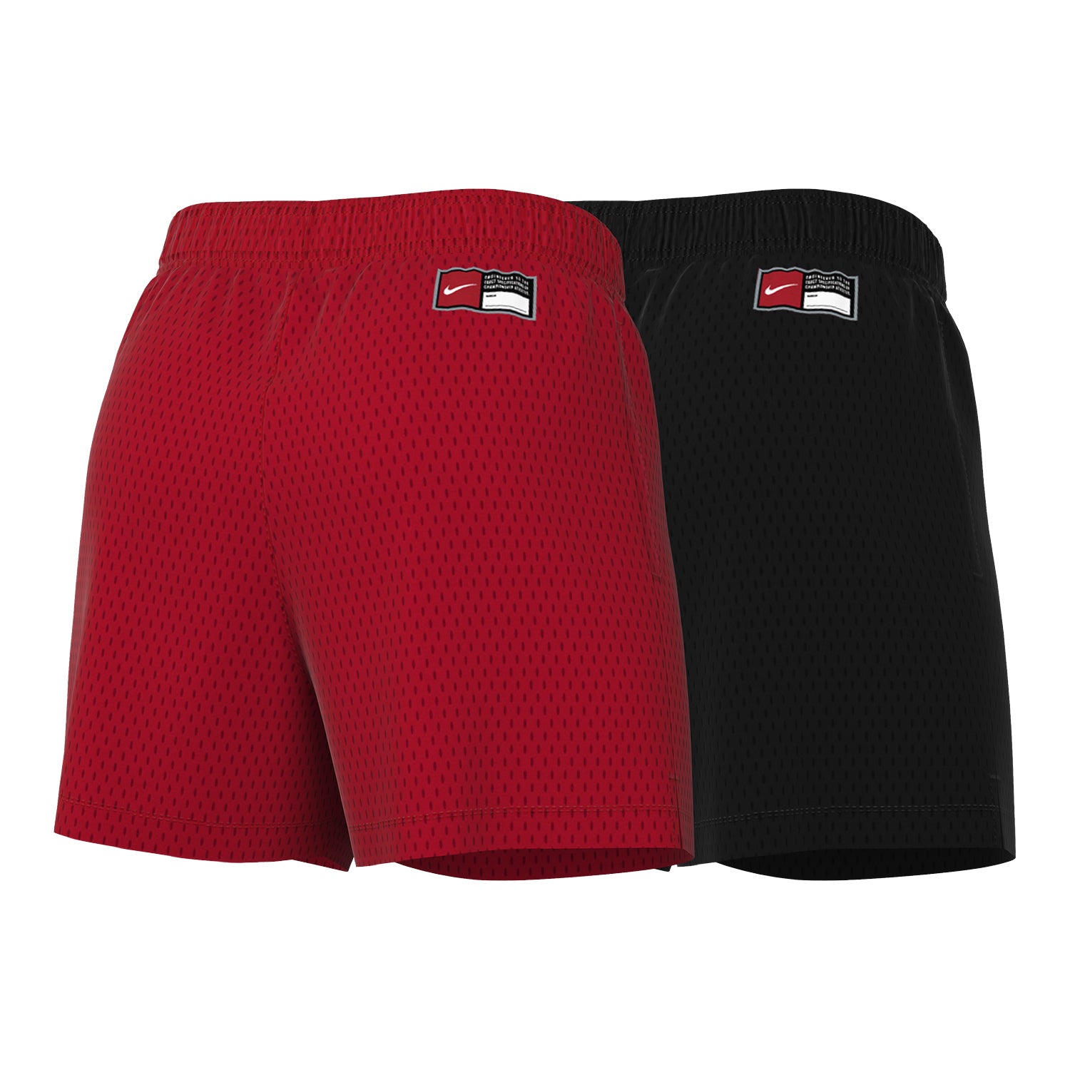 Chicago Bulls Nike Reversible Mesh Practice Shorts - Back View