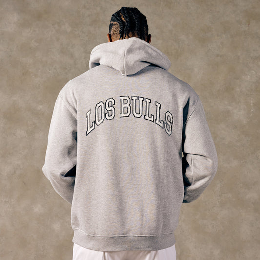 Chicago Bulls 1966 Los Bulls 2026-27 Hoodie in Grey - Front View