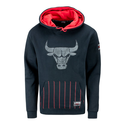 Chicago Bulls 1966 Pinstripe Hooded Sweatshirt - front view
