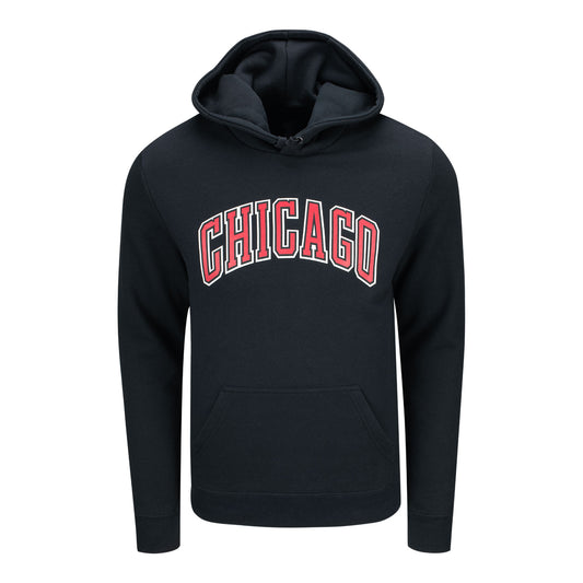 Chicago Bulls Fanatics Alternative Logo Hooded Sweatshirt - front view