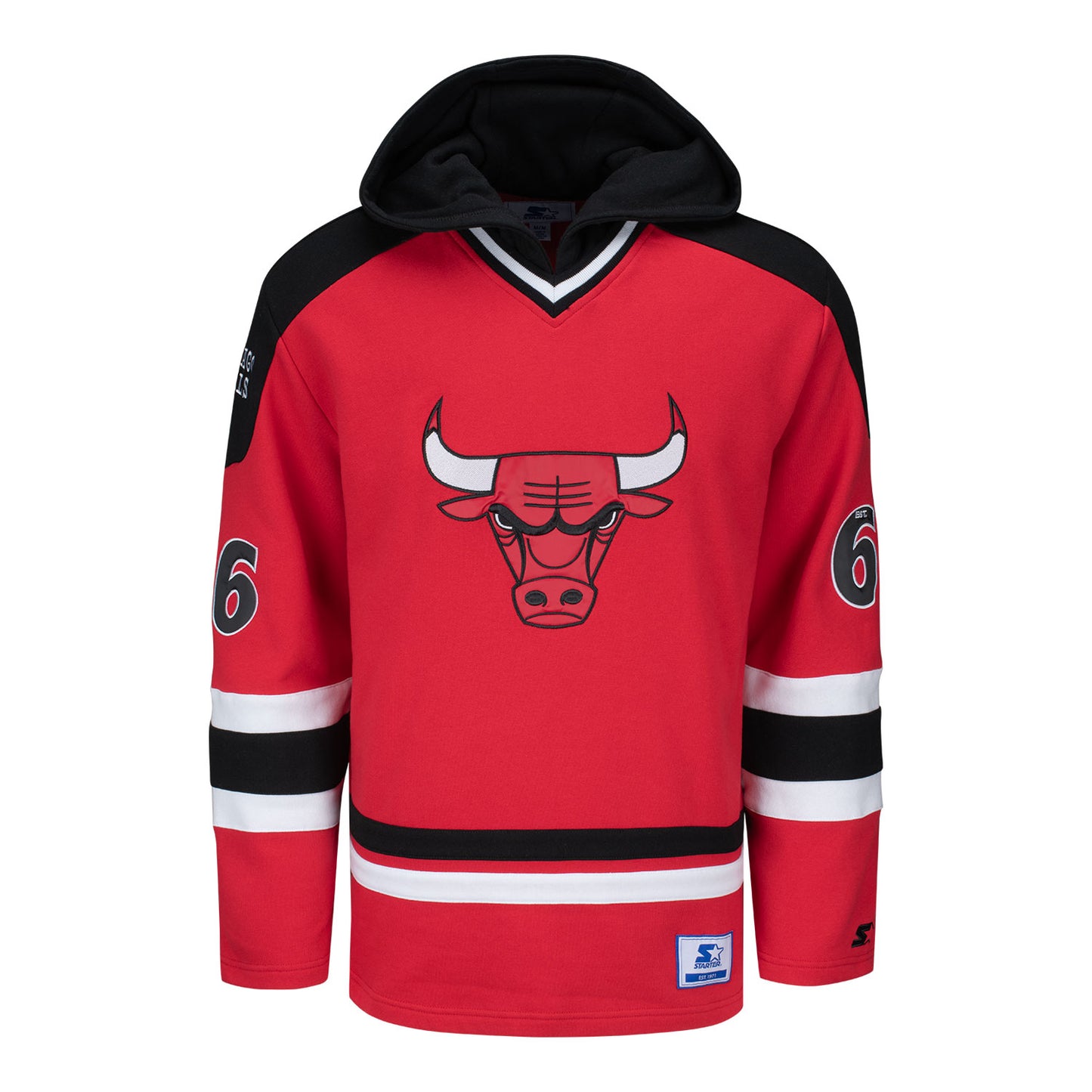 Chicago Bulls Starter Hockey Style Hoodie