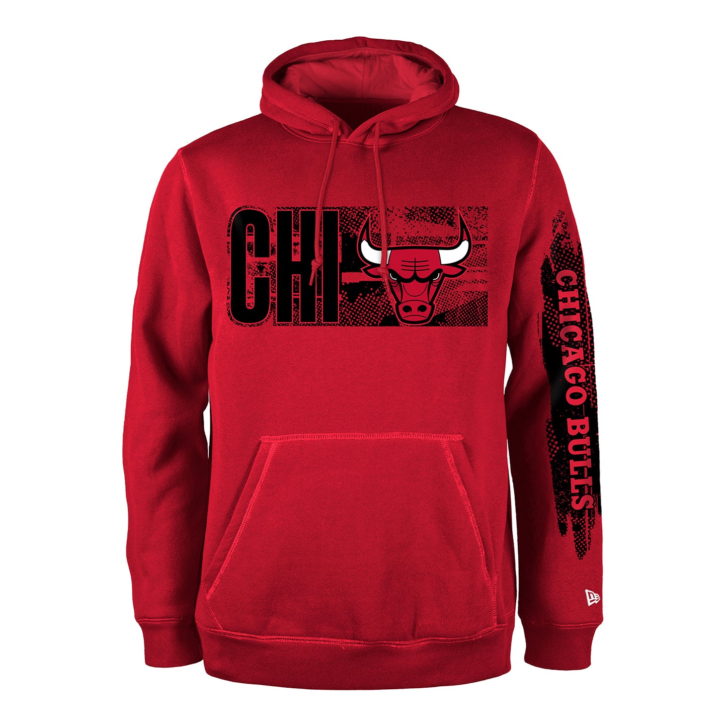 Chicago Bulls New Era 2024 Tip-Off Hoodie In Red - Front View