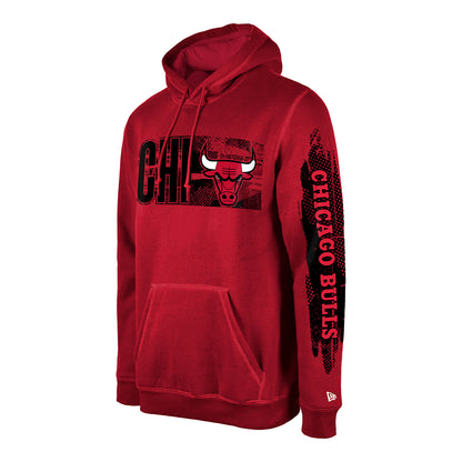 Chicago Bulls New Era 2024 Tip-Off Hoodie In Red - Side View