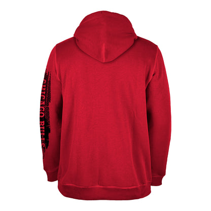 Chicago Bulls New Era 2024 Tip-Off Hoodie In Red - Back View