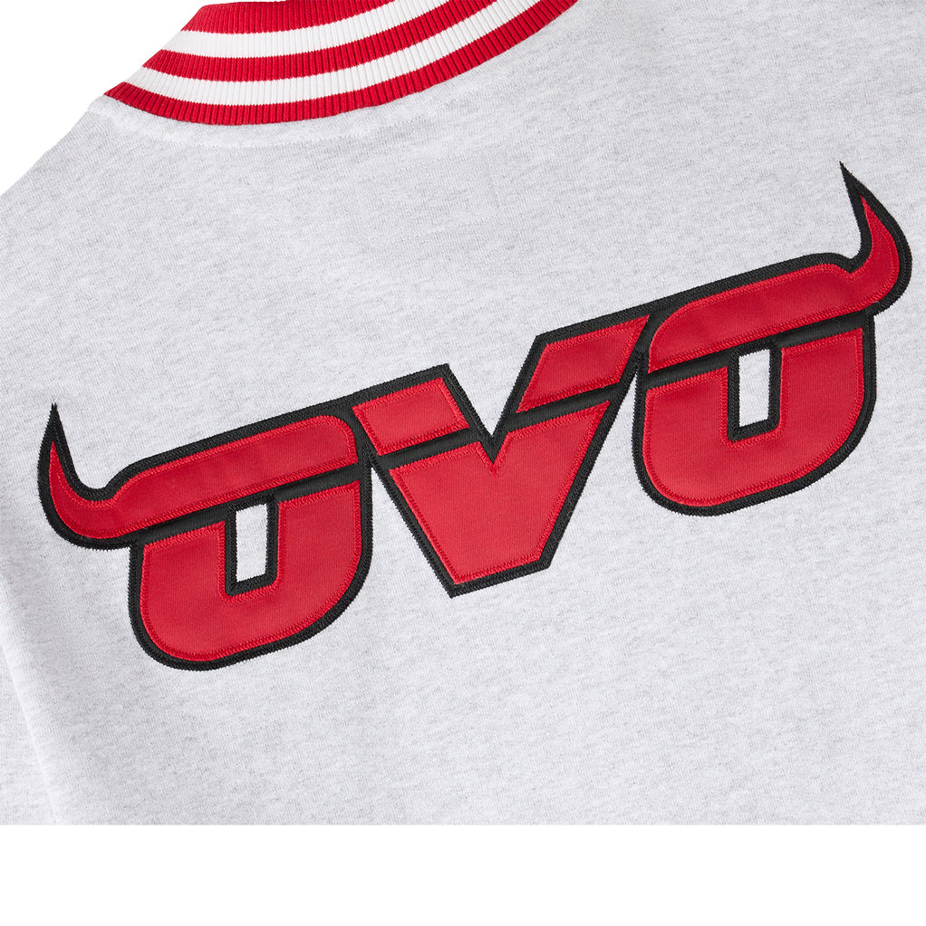 Chicago Bulls X OVO Varsity Quarter-Zip Sweatshirt - Back Applique Details