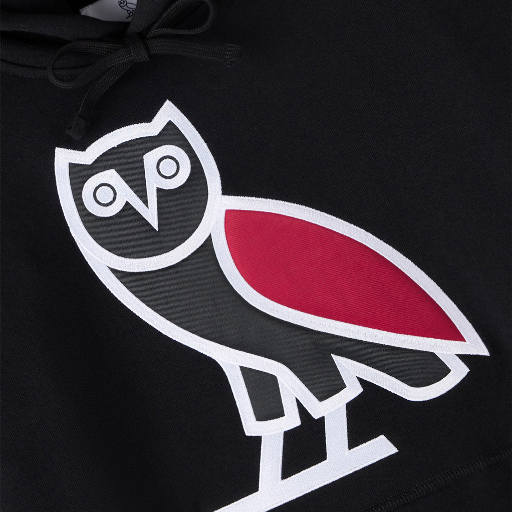 Chicago Bulls X OVO Hooded Sweatshirt - Front Applique Details