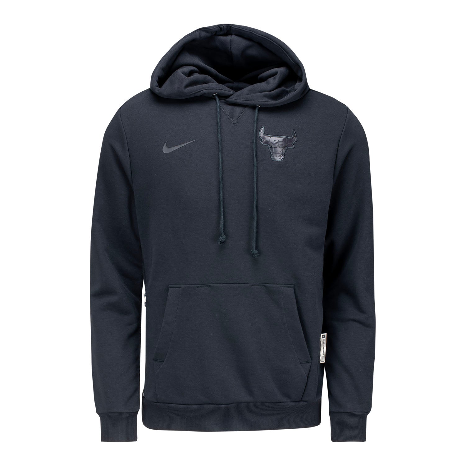 Chicago Bulls Nike Travel Hoodie in black - Front View