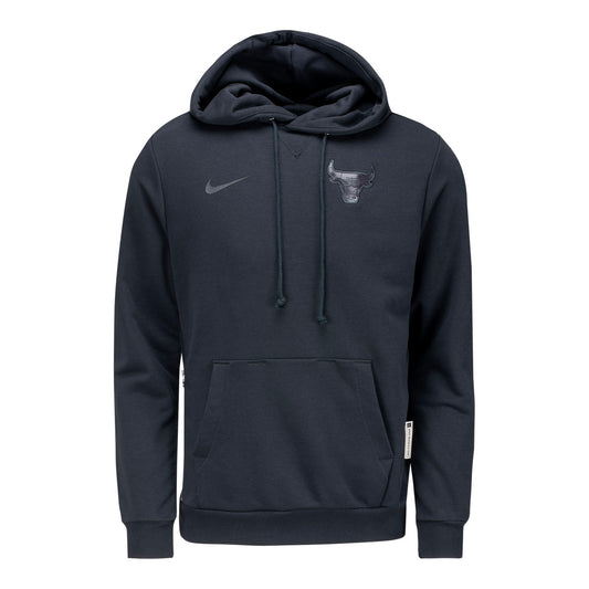 Chicago Bulls Nike Travel Hoodie in black - Front View