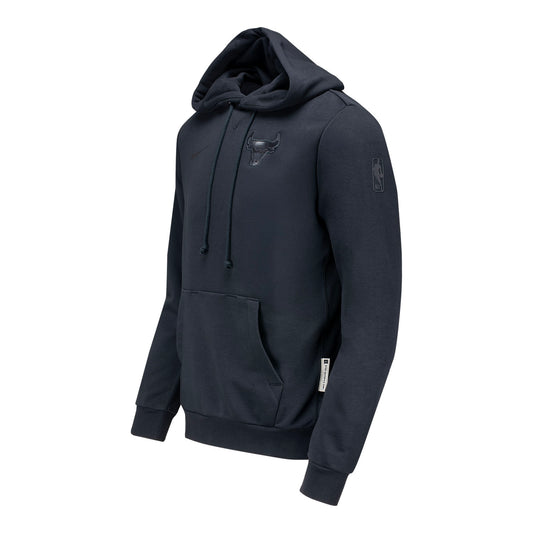 Chicago Bulls Nike Travel Hoodie in black - Front View