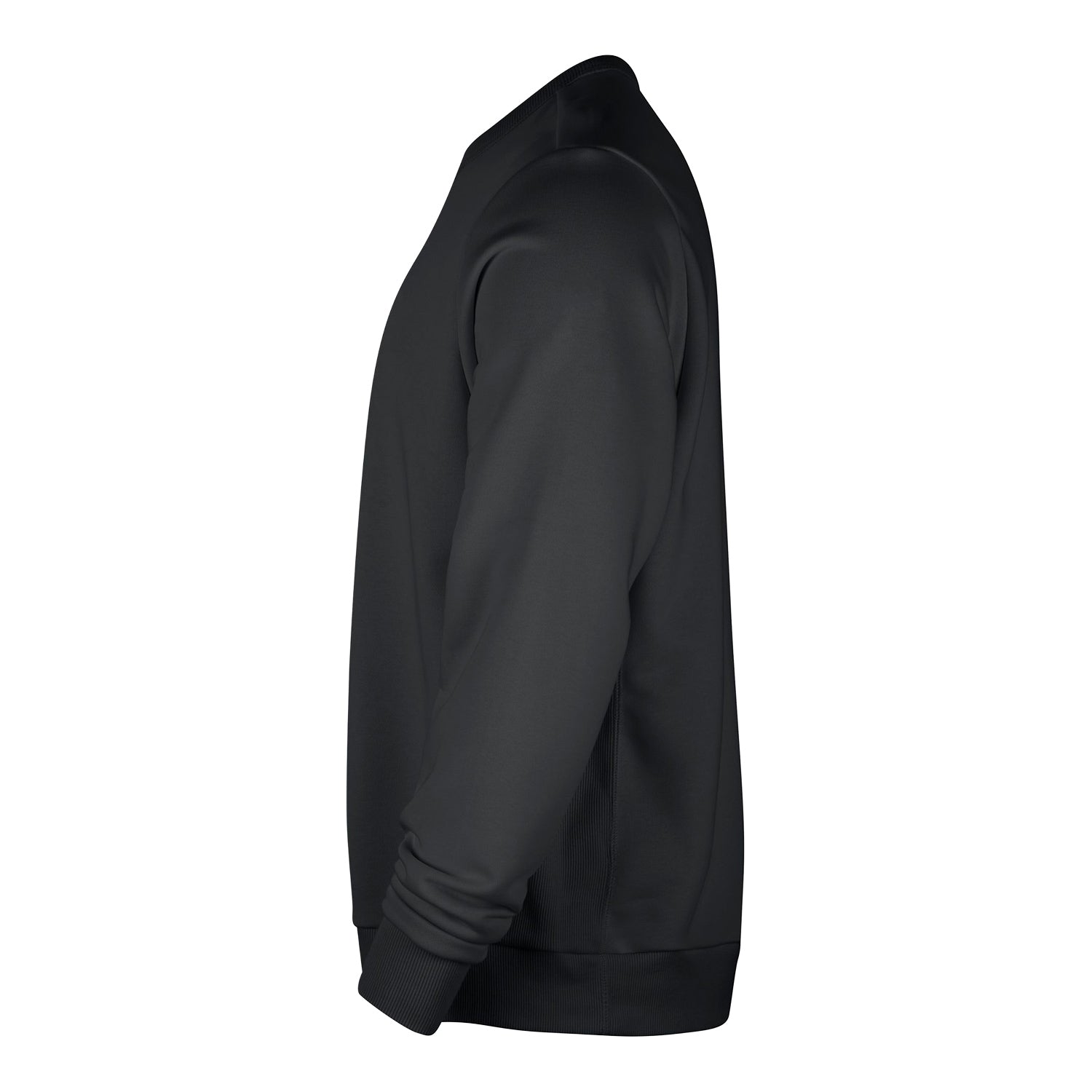 Chicago Bulls Nike Travel Crewneck Sweatshirt in Black - Side View 
