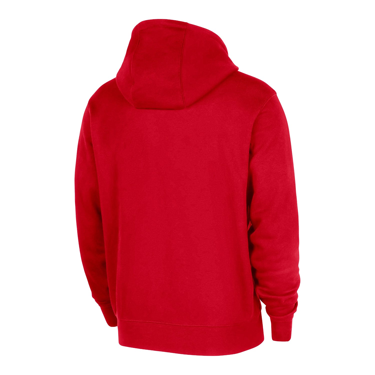 Chicago Bulls Nike Practice Pullover Sweatshirt in Red - Back View