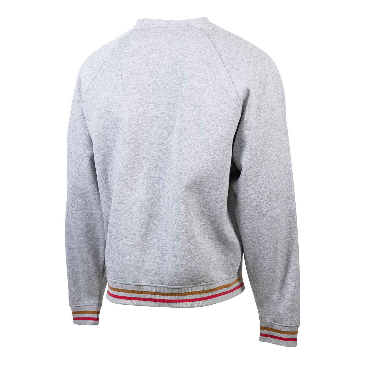 Chicago Bulls 1966 Benny Striped Crewneck in Grey - Back View