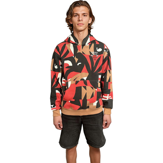 Chicago Bulls x MCA Logo All-Over Print Hoodie - Front View