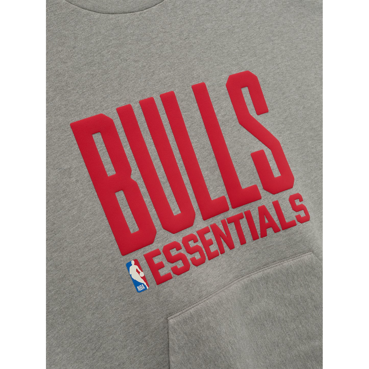Chicago Bulls Fear of God Essentials Sports Crewneck - Front Detail View