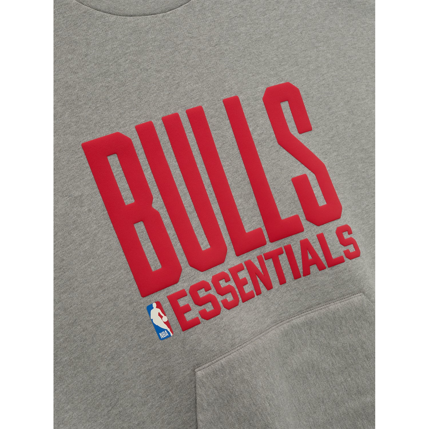 Chicago Bulls Fear of God Essentials Sports Crewneck - Front Detail View