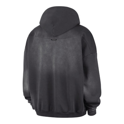 Chicago Bulls Nike 2026 Standard Issue Travel Hoodie in Black - Back View