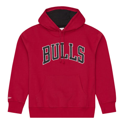 Chicago Bulls Mitchell & Ness Derrick Rose Photo Hoodie in Red - Front View