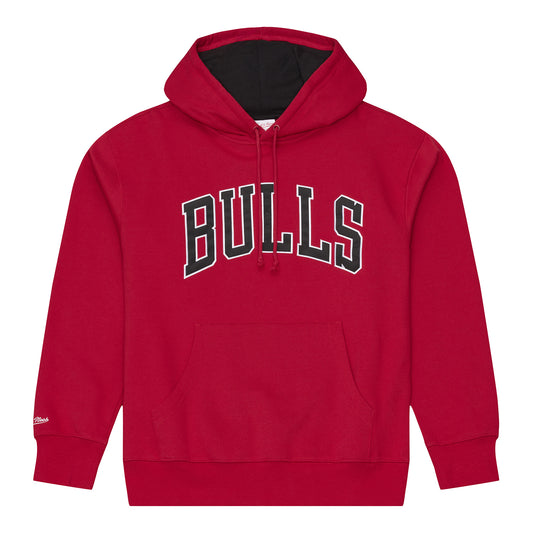 Chicago Bulls Mitchell & Ness Derrick Rose Photo Hoodie in Red - Back View
