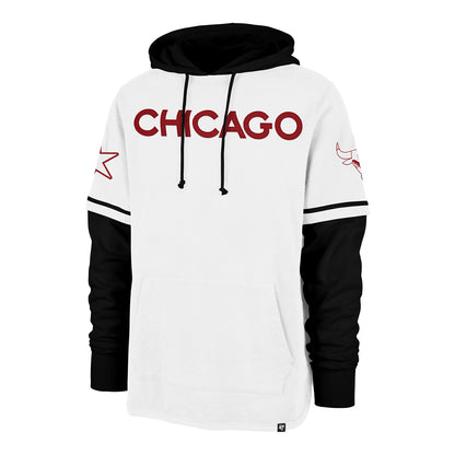 2023-24 CHICAGO BULLS CITY EDITION TRIFECTA SHORTSTOP HOODED SWEATSHIRT - front view