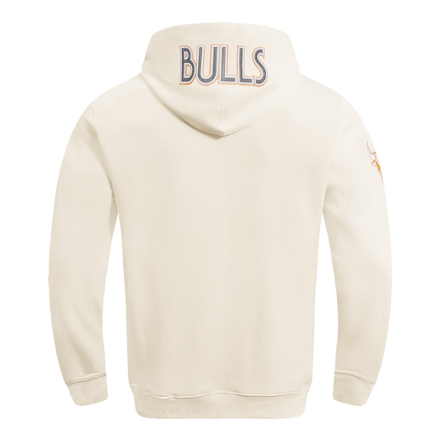 2024-25 CHICAGO BULLS CITY EDITION PRO STANDARD MULTI-LOGO HOODIE IN WHITE - BACK VIEW