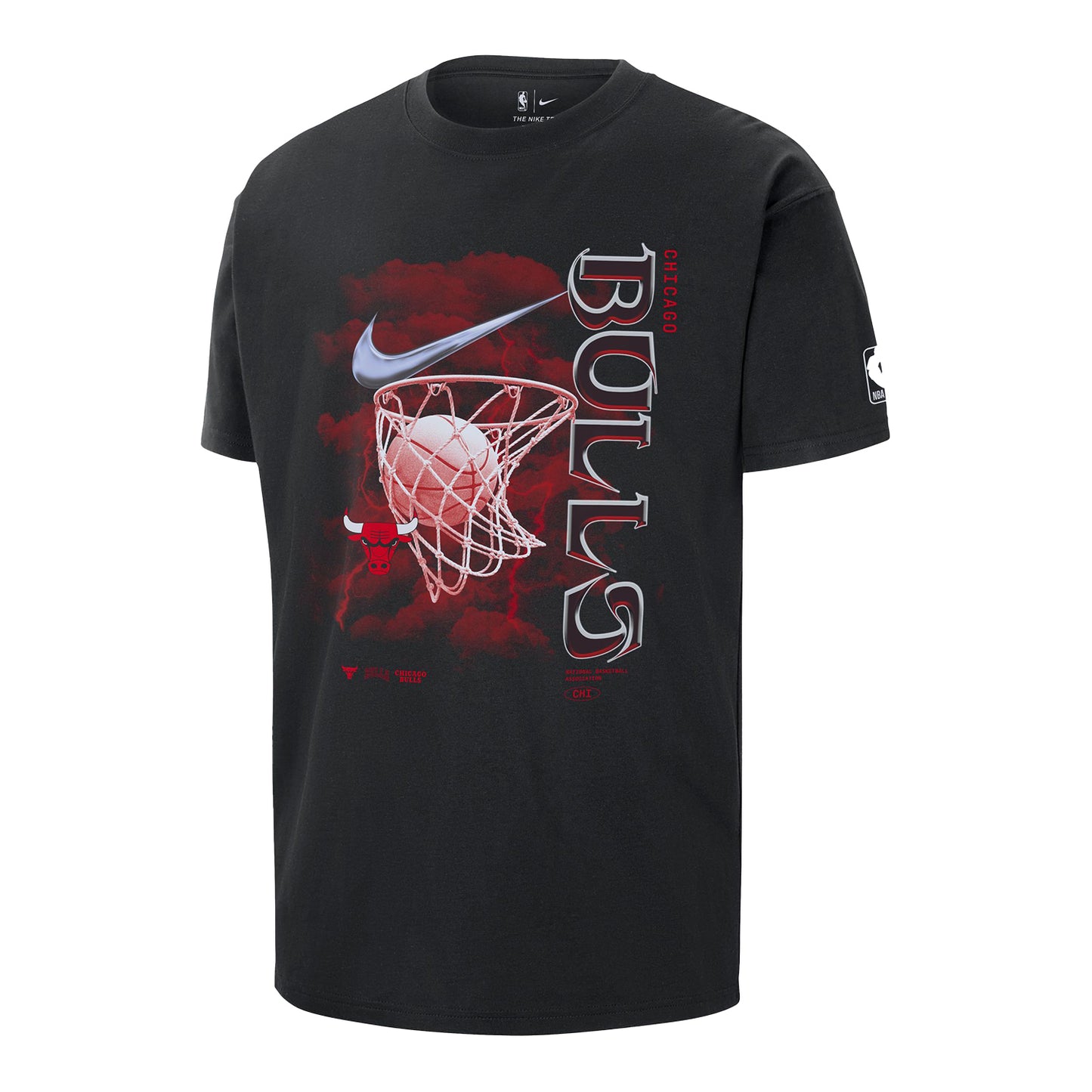 Chicago Bulls Nike Max90 Courtside T-Shirt - front view