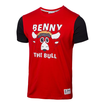 Chicago Bulls 1966 Red/Black Benny T-Shirt in red - front view