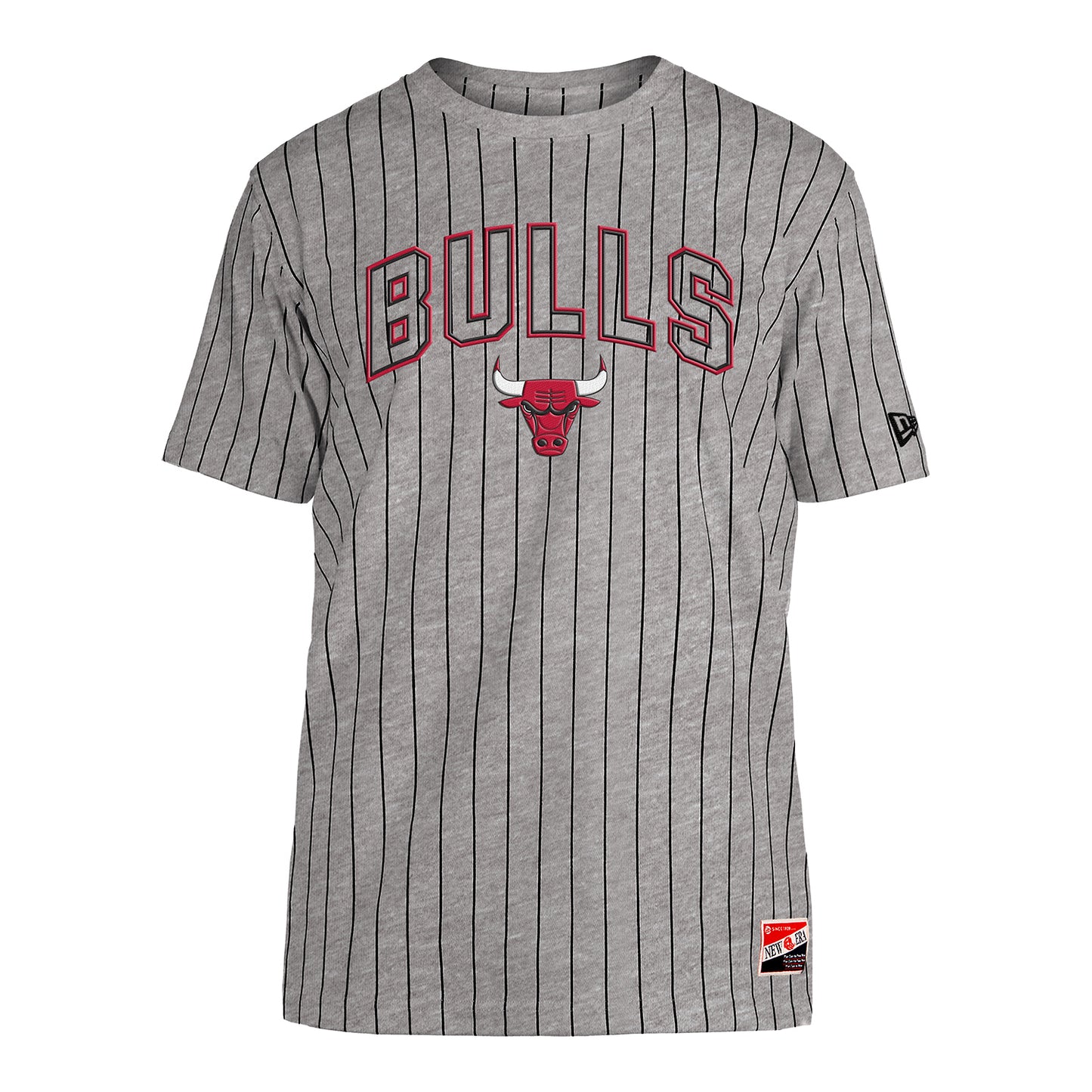 Chicago Bulls New Era Pinstripe T-Shirt - front view