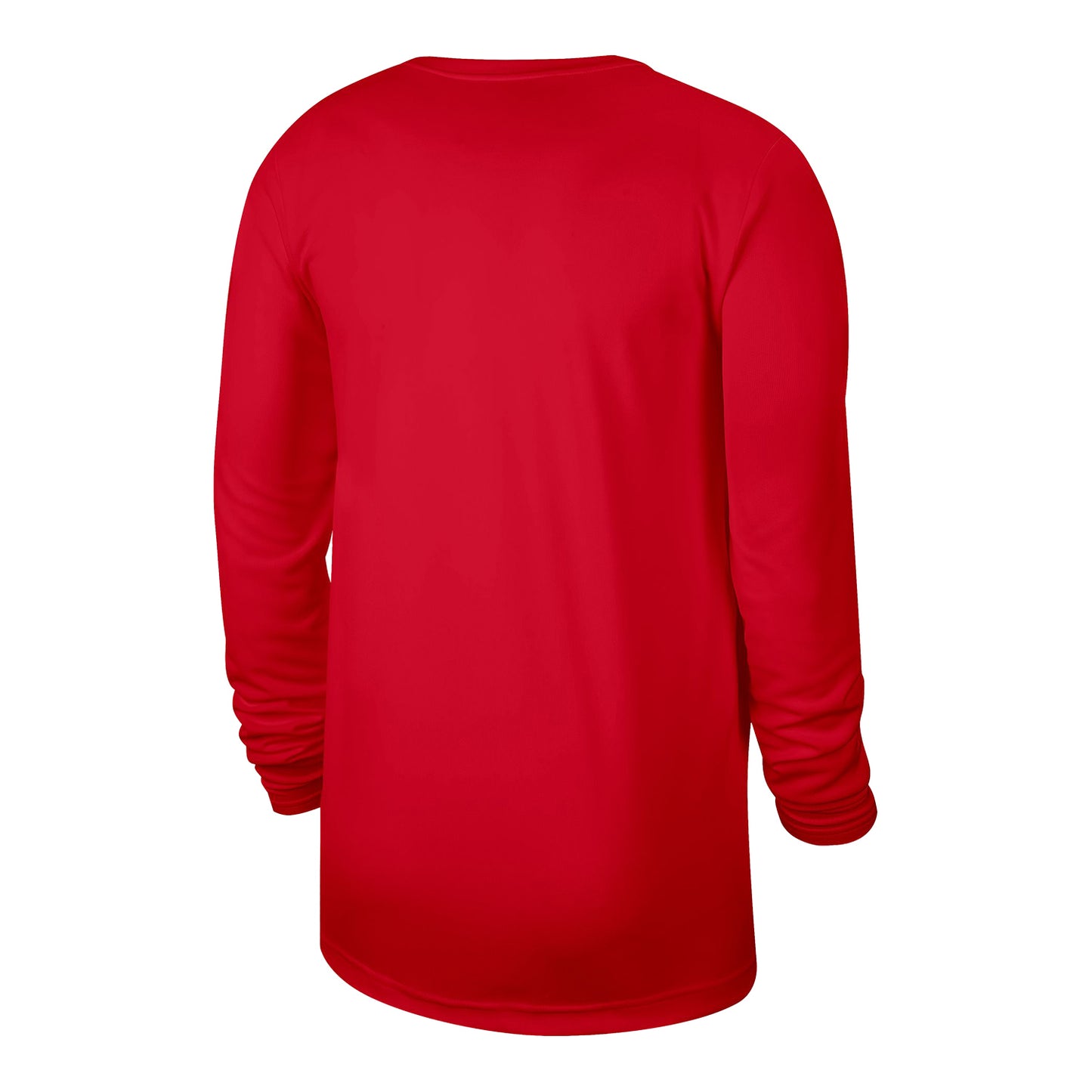 Chicago Bulls Nike Practice Circle Red Long Sleeve T-Shirt - back view