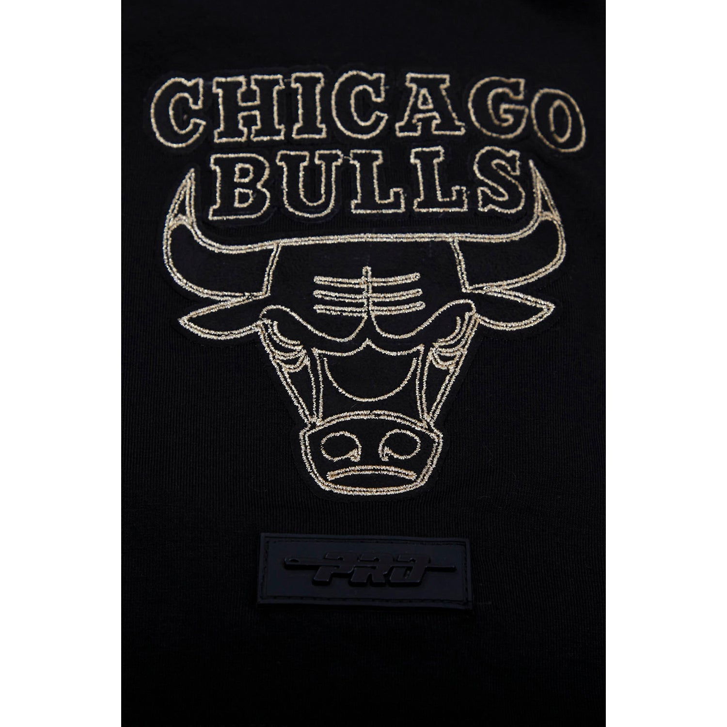 Chicago Bulls Pro Standard Gold Collection T-Shirt In Black - Primary Logo